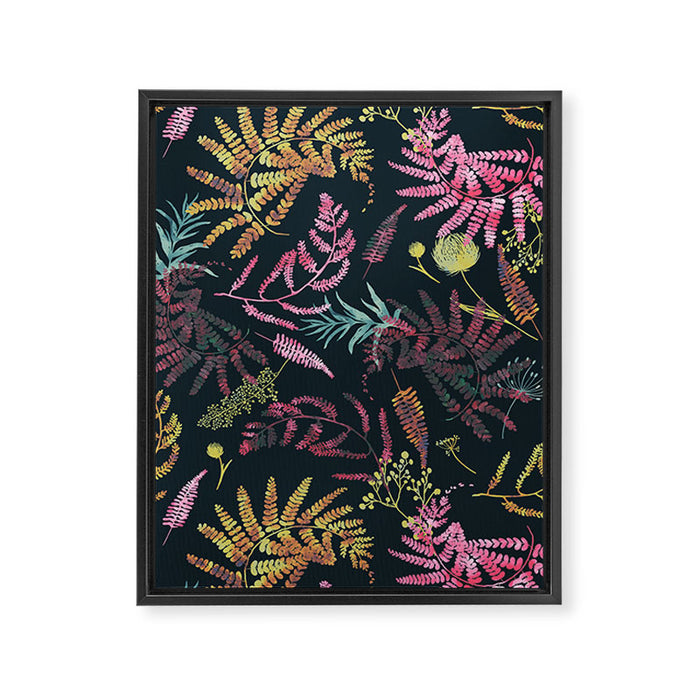 Vibrant meadow in the dark 77 Framed Canvas Print Gallery Image 1