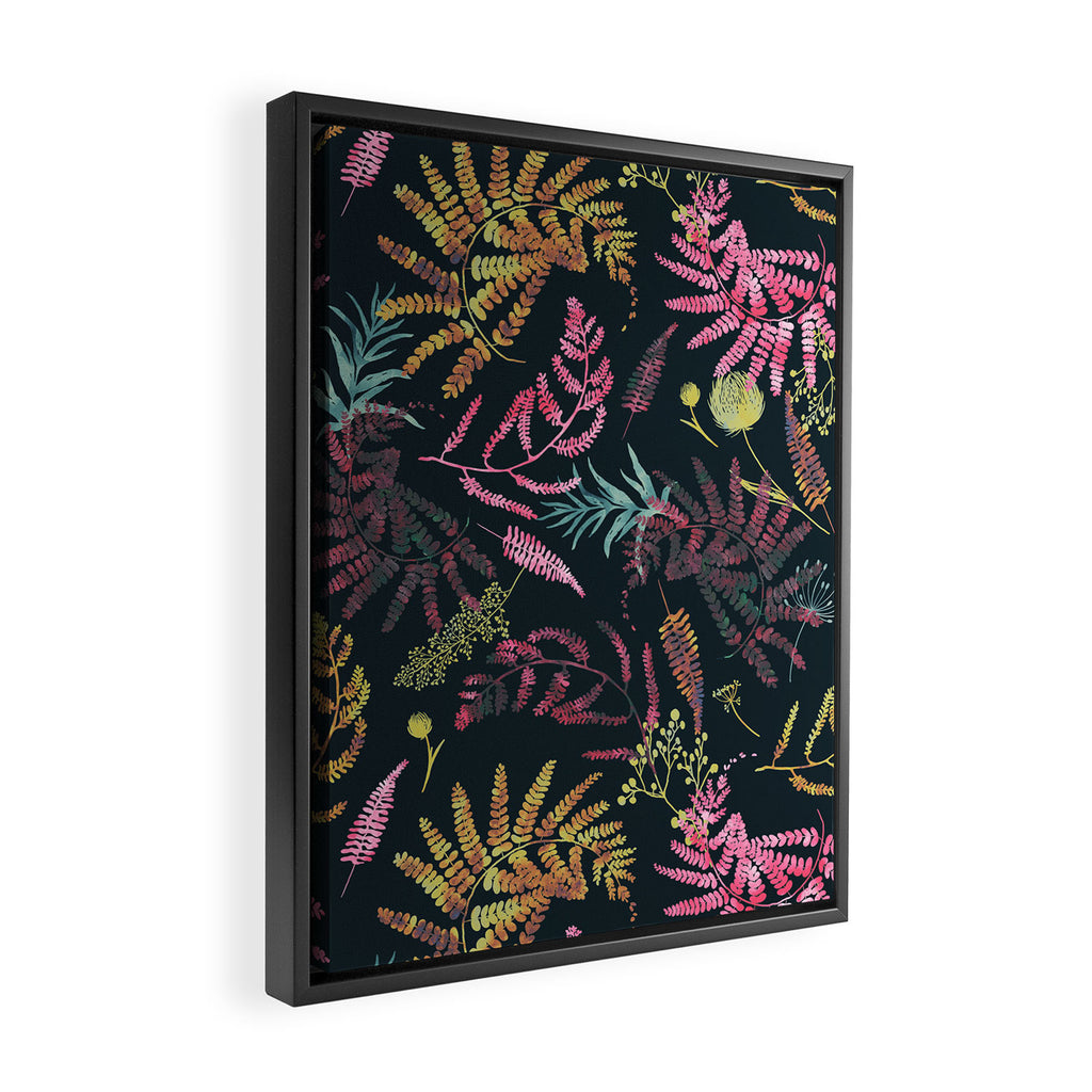 Vibrant meadow in the dark 77 Framed Canvas Print Gallery Image 2