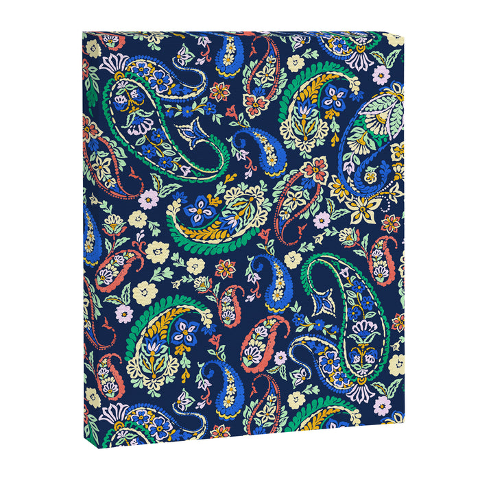 Vibrant paisley print on dark Canvas Print Gallery Image 1