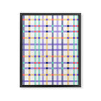 Vibrant Plaid Fusion A Framed Canvas Print Gallery Image 8