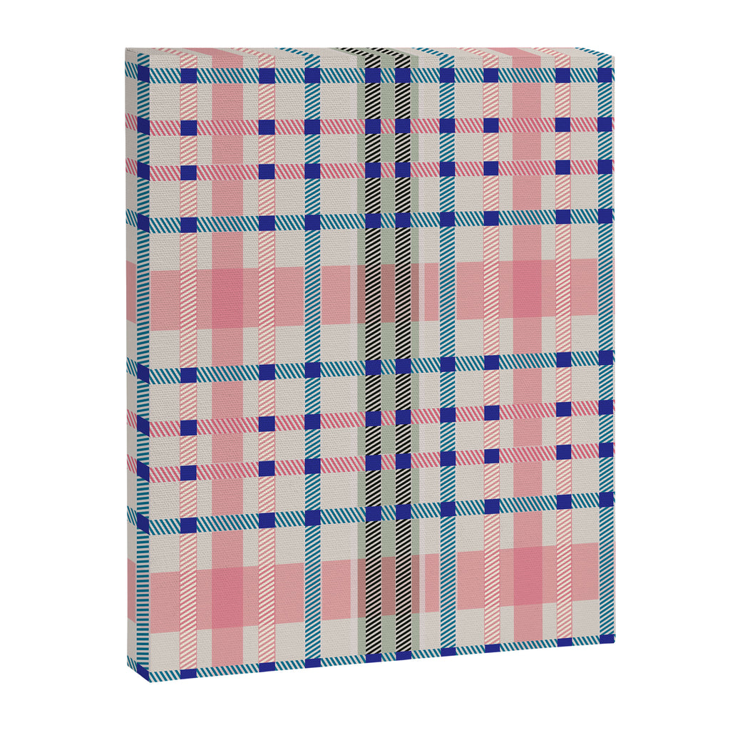 Vibrant Plaid Fusion B Canvas Print Gallery Image 8