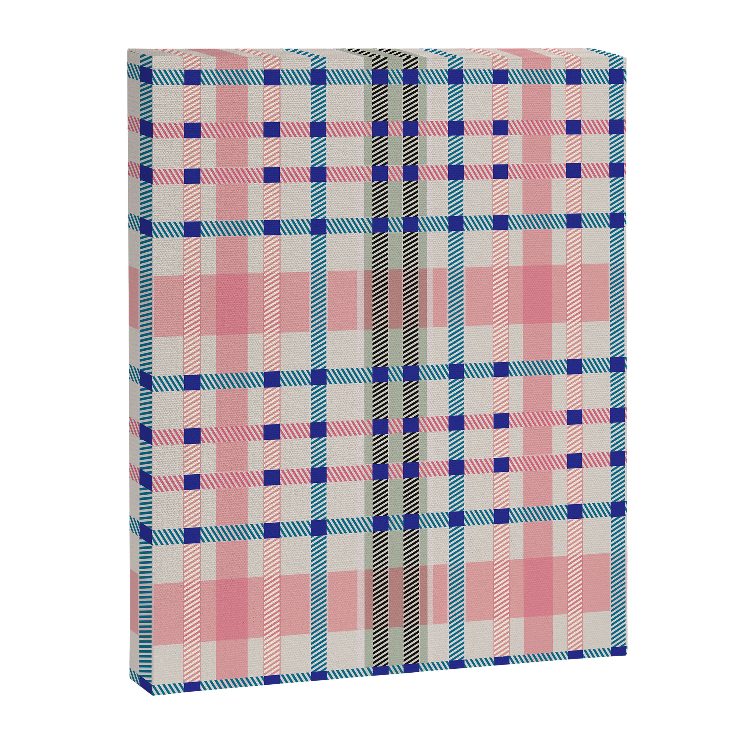 Vibrant Plaid Fusion B Canvas Print Gallery Image 8
