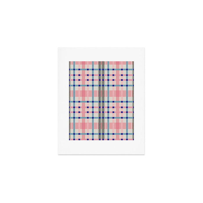 Vibrant Plaid Fusion B Art Print Gallery Image 1