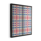 Vibrant Plaid Fusion B Framed Canvas Print Gallery Image 2