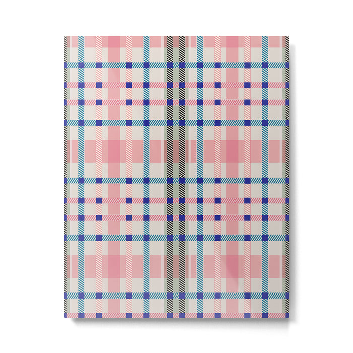 Vibrant Plaid Fusion B Metal Print Gallery Image 1
