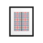 Vibrant Plaid Fusion B Framed Art Print Gallery Image 6