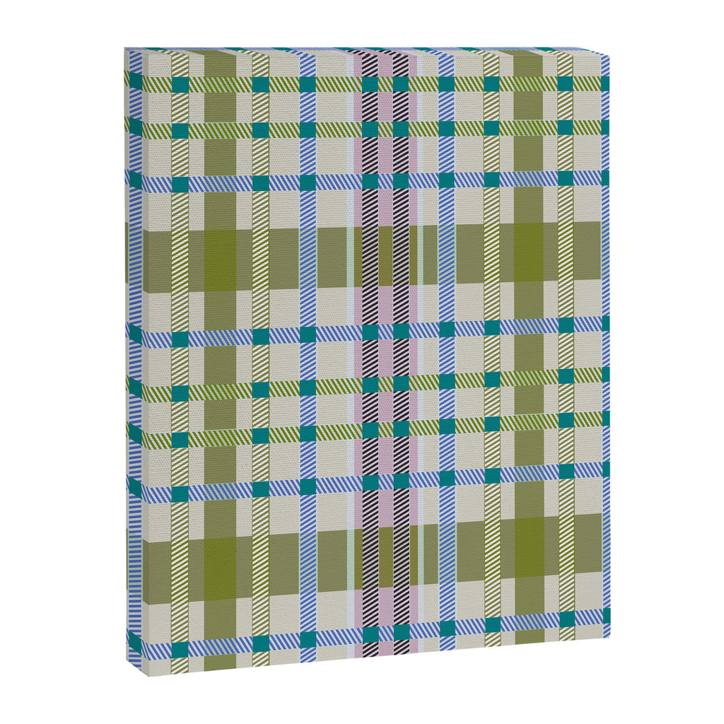 Vibrant Plaid Fusion C Canvas Print Gallery Image 8