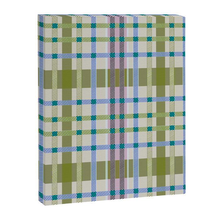 Vibrant Plaid Fusion C Canvas Print Gallery Image 1
