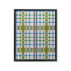 Vibrant Plaid Fusion C Framed Canvas Print Gallery Image 8