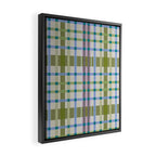 Vibrant Plaid Fusion C Framed Canvas Print Gallery Image 2