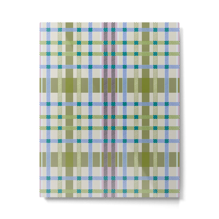 Vibrant Plaid Fusion C Metal Print Gallery Image 1