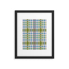 Vibrant Plaid Fusion C Framed Art Print Gallery Image 6