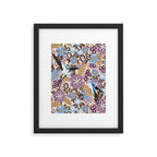 Vintage Floral Swallow Framed Art Print Gallery Image 6