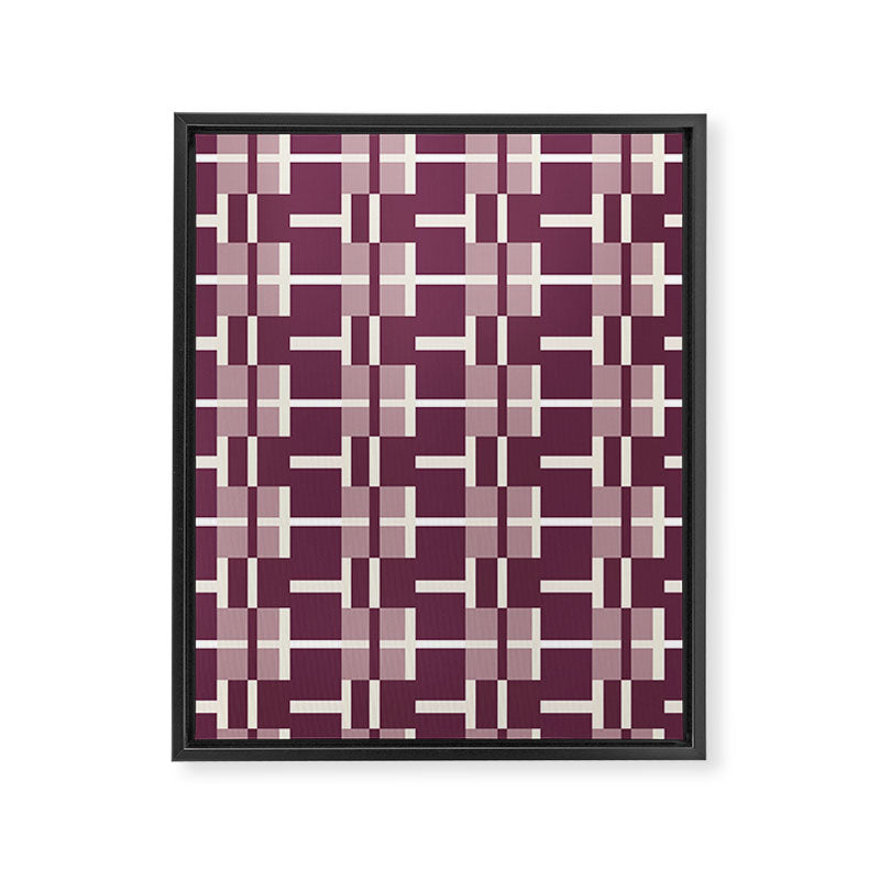 Vintage Geometric Harmony Framed Canvas Print Gallery Image 8