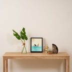 Wait for your perfect wave C Framed Canvas Print Gallery Image 4