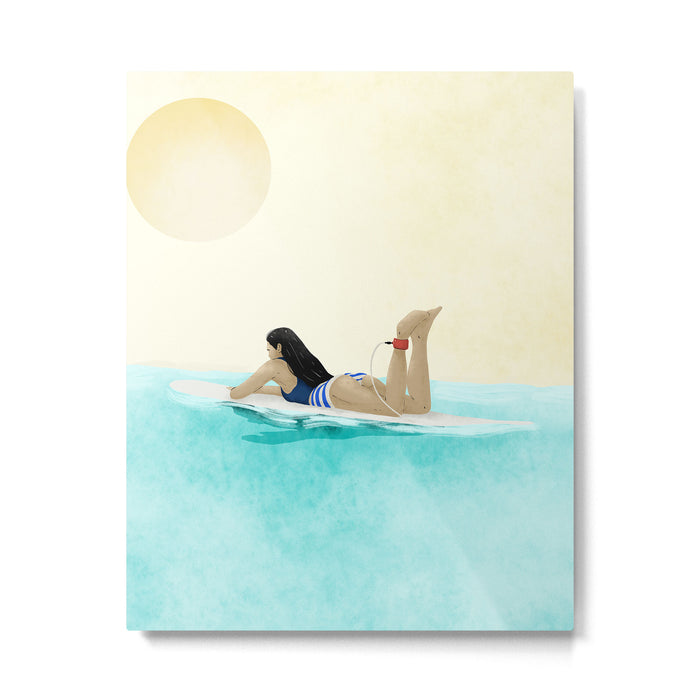 Wait for your perfect wave C Metal Print Gallery Image 1