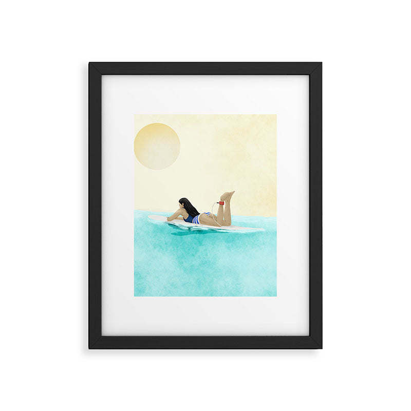 Wait for your perfect wave C Framed Art Print Gallery Image 6