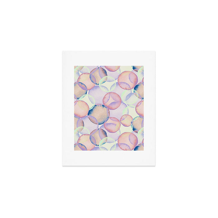 Watercolor circles overlay Art Print Gallery Image 1