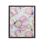 Watercolor circles overlay Framed Canvas Print Gallery Image 8
