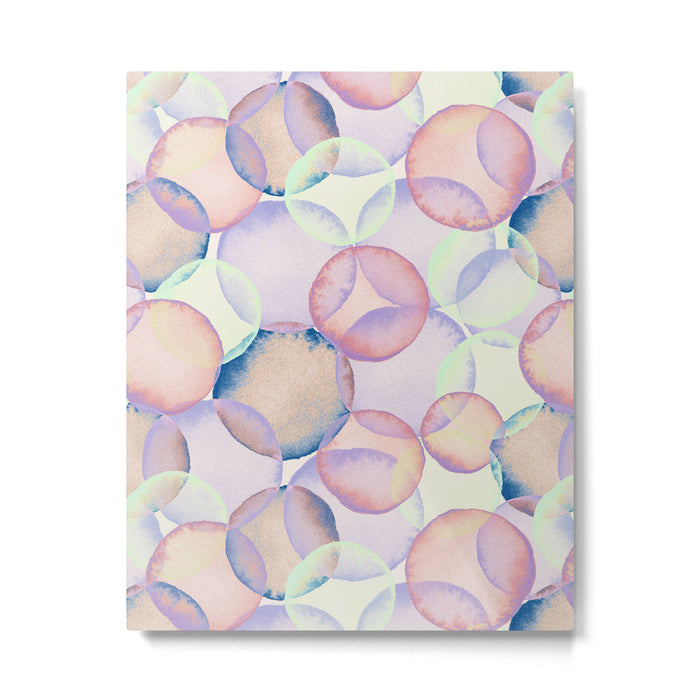 Watercolor circles overlay Metal Print Gallery Image 1
