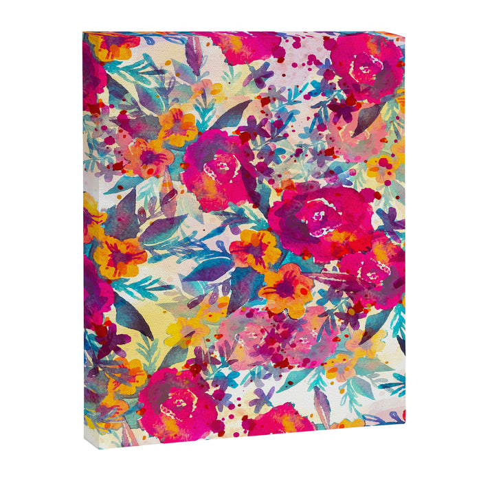 Watercolor flowers and plants 02 Canvas Print Gallery Image 1