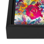 Watercolor flowers and plants 02 Framed Canvas Print Gallery Image 3