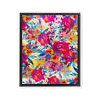 Watercolor flowers and plants 02 Framed Canvas Print Gallery Image 8