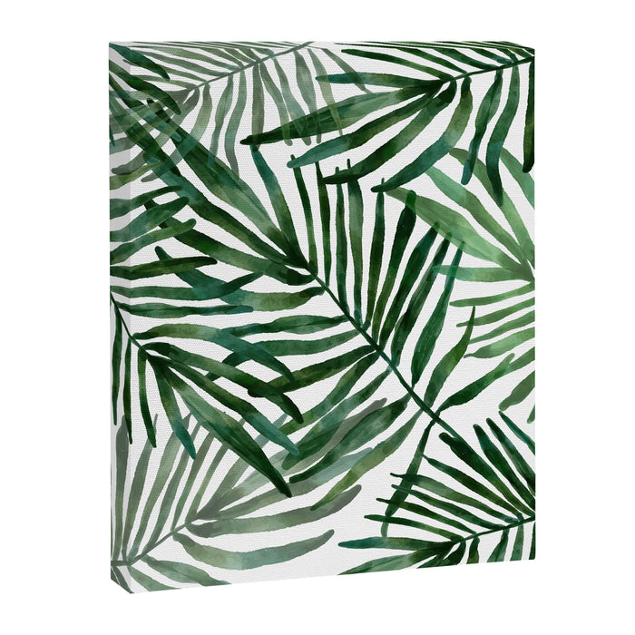 Watercolor simple leaves Canvas Print Gallery Image 1