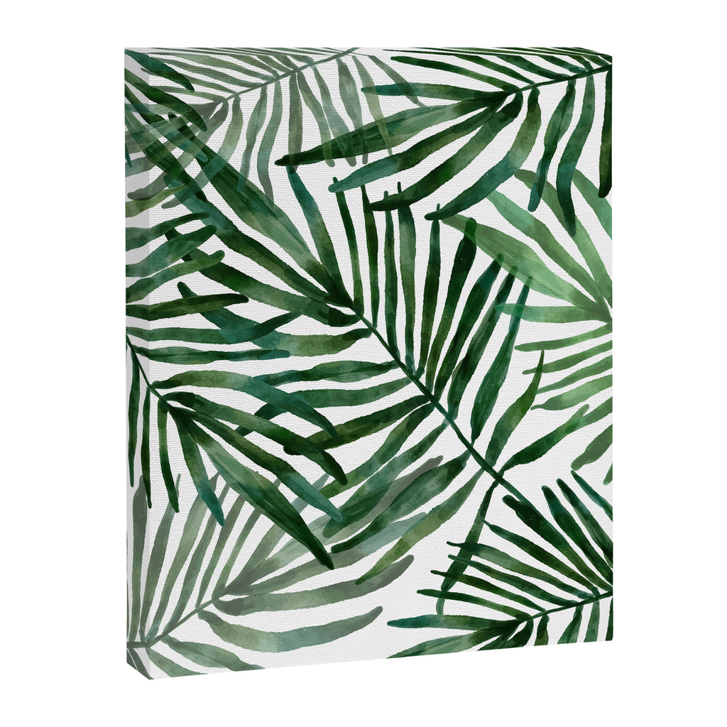 Watercolor simple leaves Canvas Print Gallery Image 8