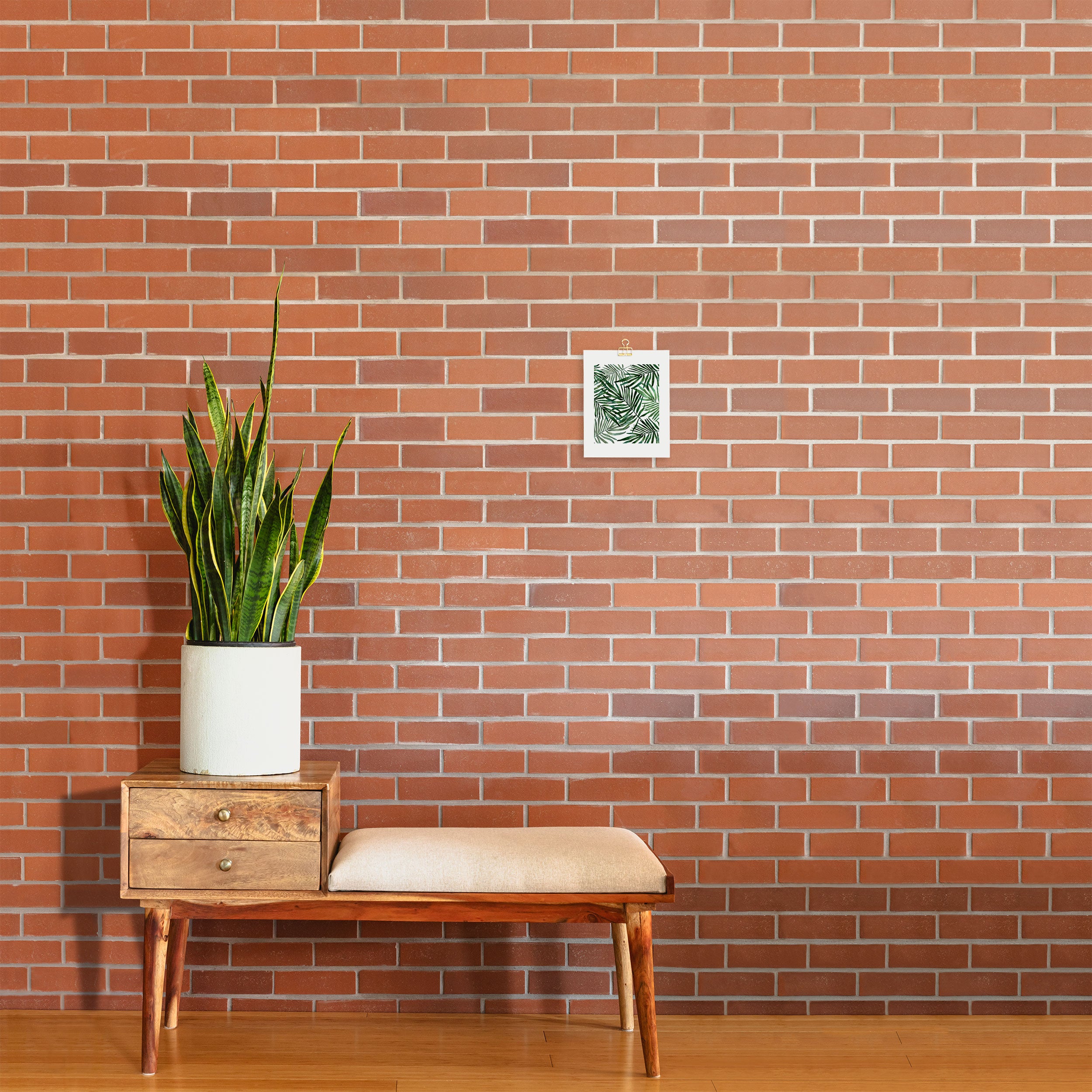 Watercolor simple leaves Art Print Gallery Image 2