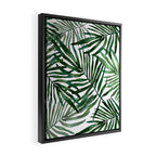 Watercolor simple leaves Framed Canvas Print Gallery Image 2