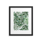 Watercolor simple leaves Framed Art Print Gallery Image 4