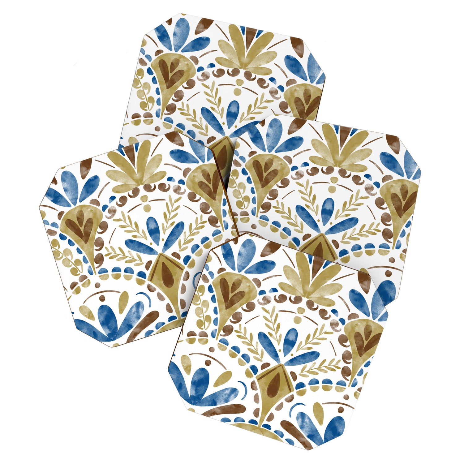 Whimsical Botanical Tile Coaster Gallery Image 1