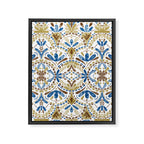 Whimsical Botanical Tile Framed Canvas Print Gallery Image 8