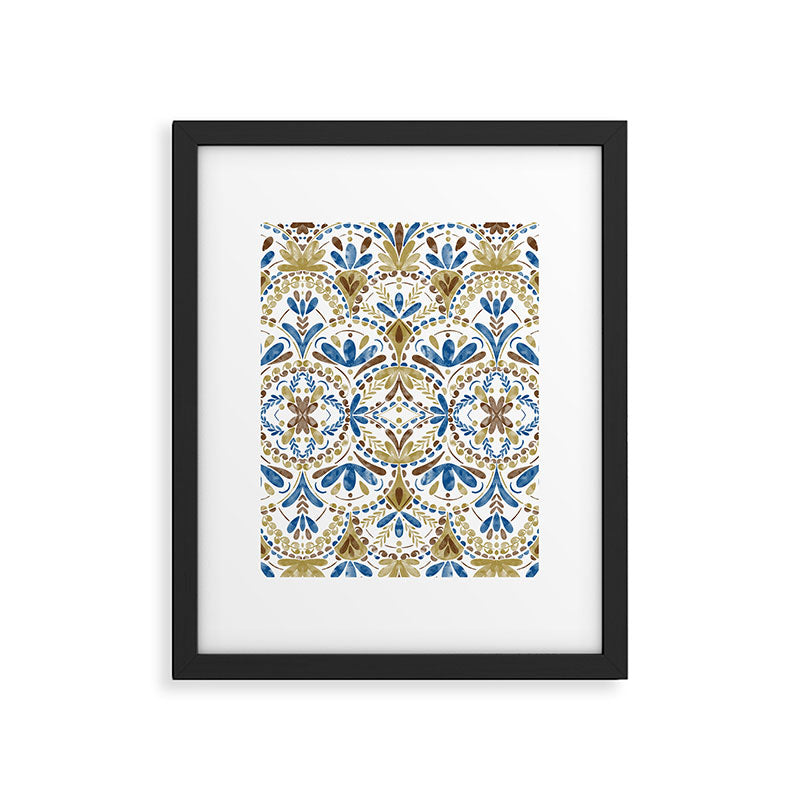 Whimsical Botanical Tile Framed Art Print Gallery Image 6
