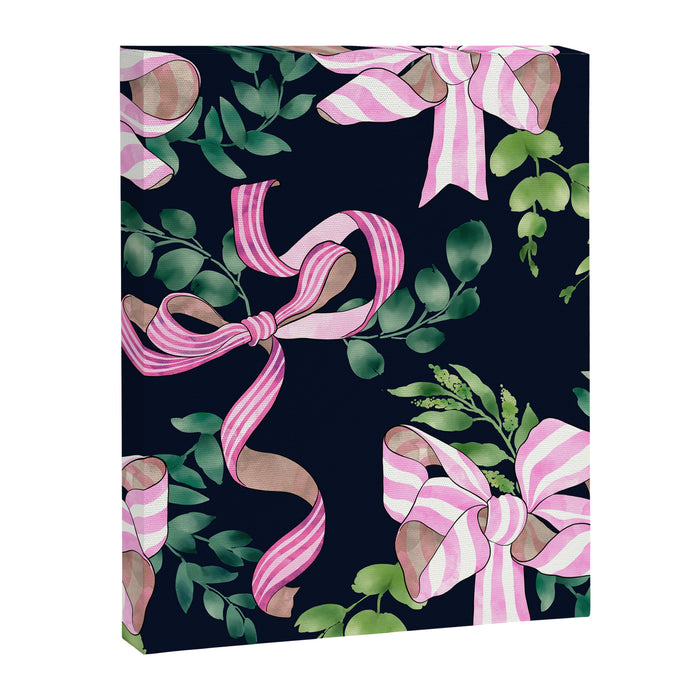 Whimsical Cheerful Bows Plants Canvas Print Gallery Image 1