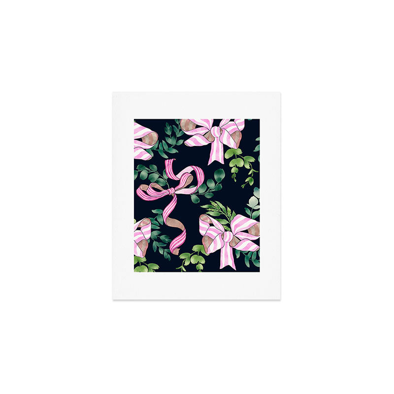 Whimsical Cheerful Bows Plants Art Print Gallery Image 1