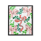 Whimsical Cheerful Bows Plants II Framed Canvas Print Gallery Image 8