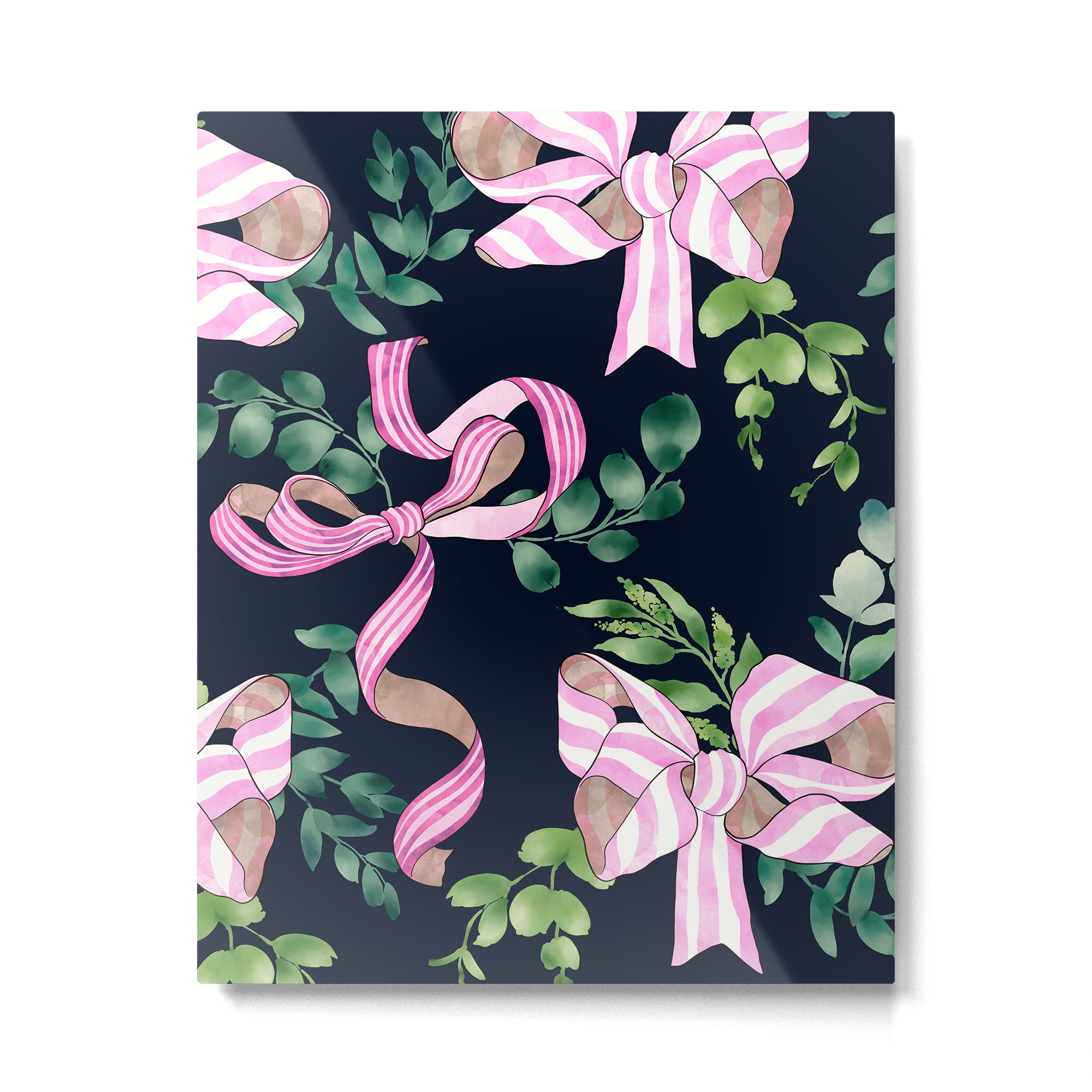 Whimsical Cheerful Bows Plants Metal Print Gallery Image 6