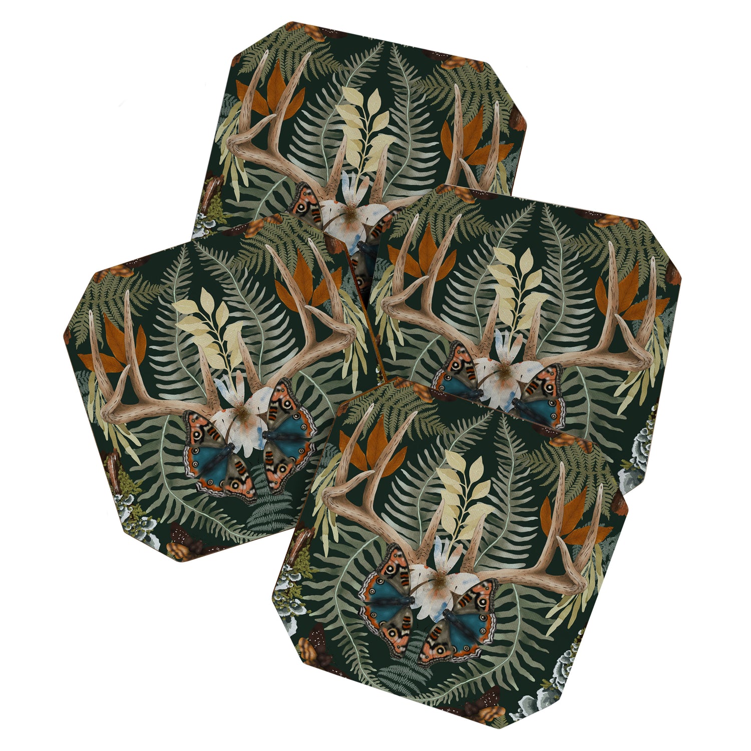 Whimsical Deer Antlers Coaster Gallery Image 1