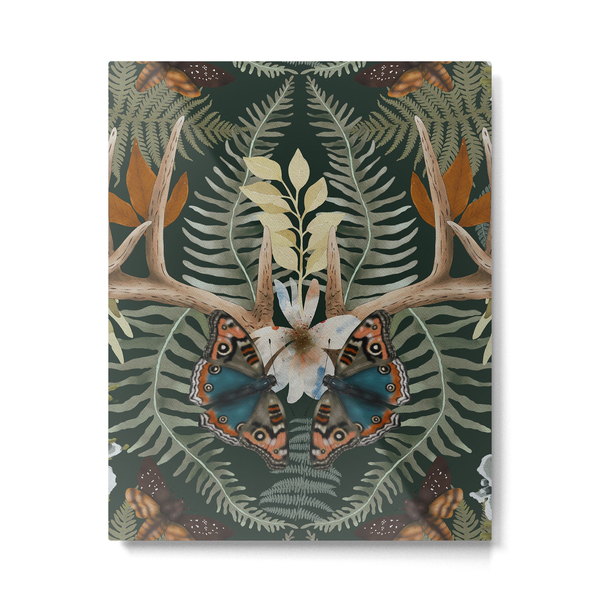 Whimsical Deer Antlers Metal Print Gallery Image 6