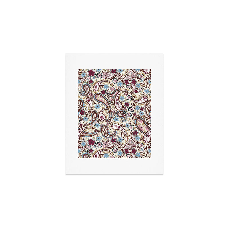 Whimsical Paisley Romance Art Print Gallery Image 1