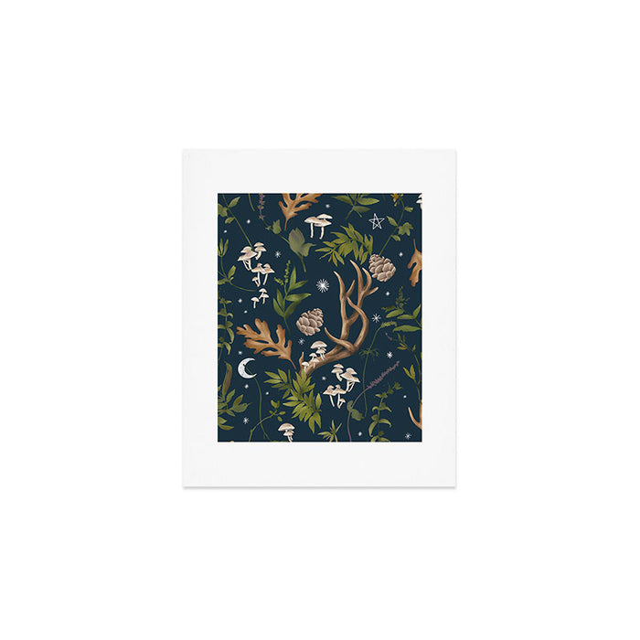 Whimsical Woodland Night Art Print Gallery Image 1