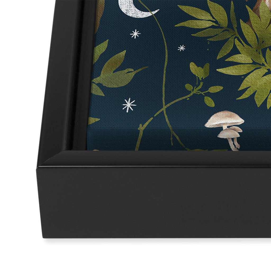Whimsical Woodland Night Framed Canvas Print Gallery Image 3