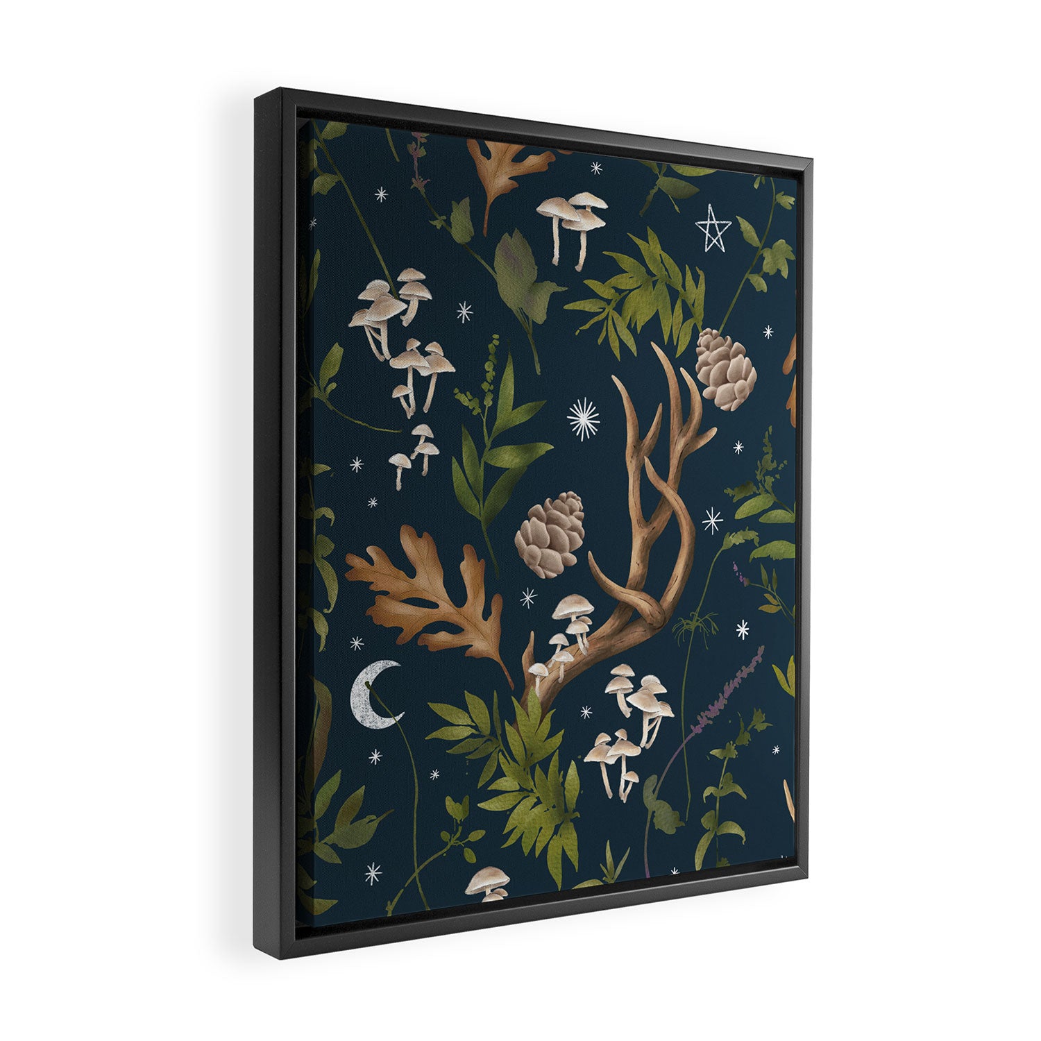 Whimsical Woodland Night Framed Canvas Print Gallery Image 2