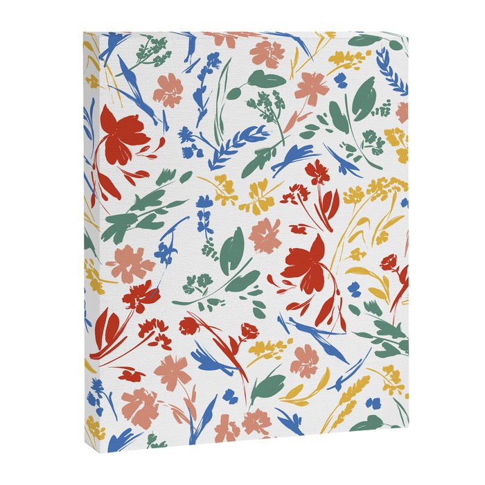 Wild colorful flowery meadow Canvas Print Gallery Image 1