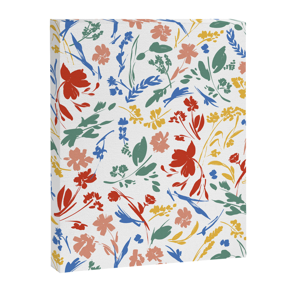Wild colorful flowery meadow Canvas Print Gallery Image 8