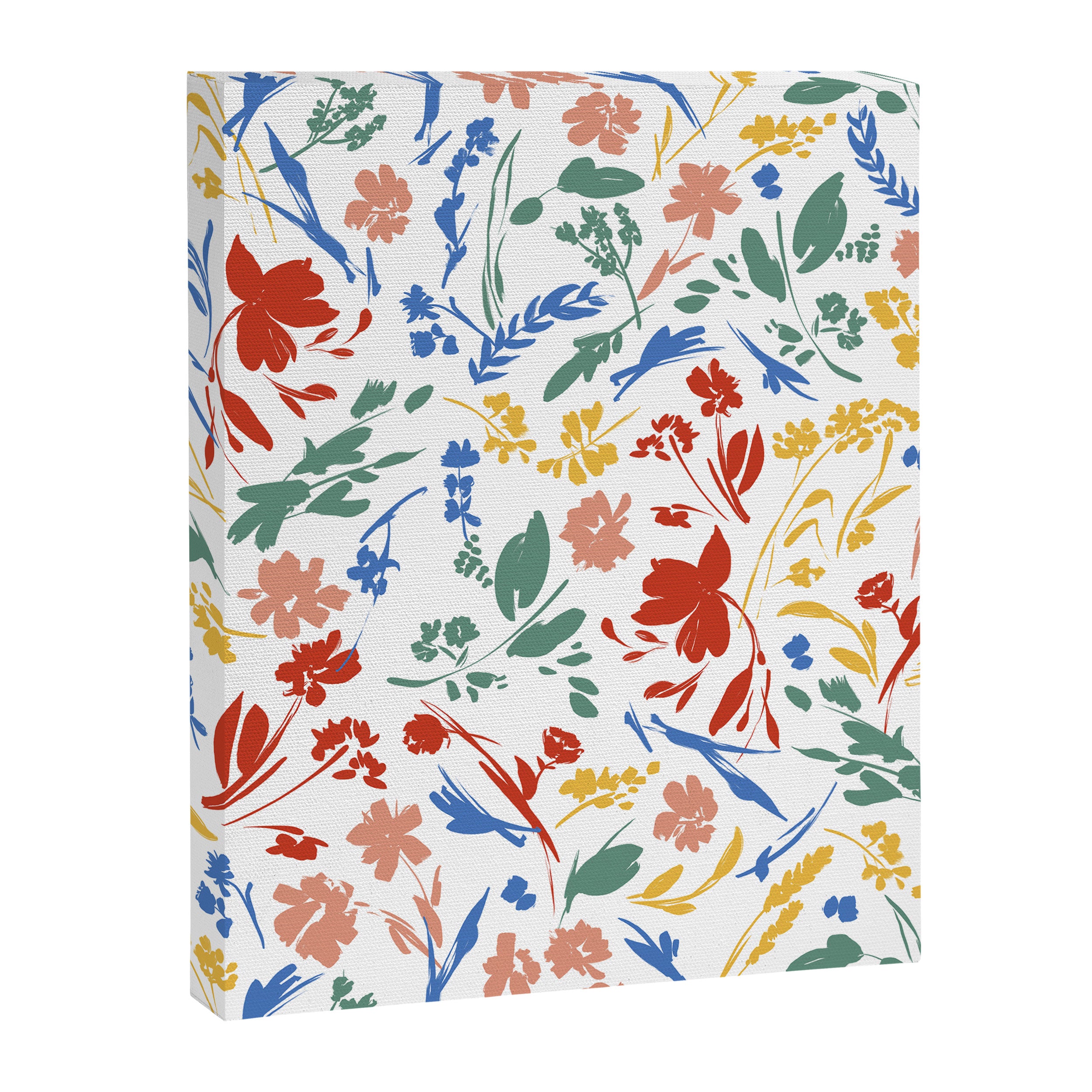Wild colorful flowery meadow Canvas Print Gallery Image 8