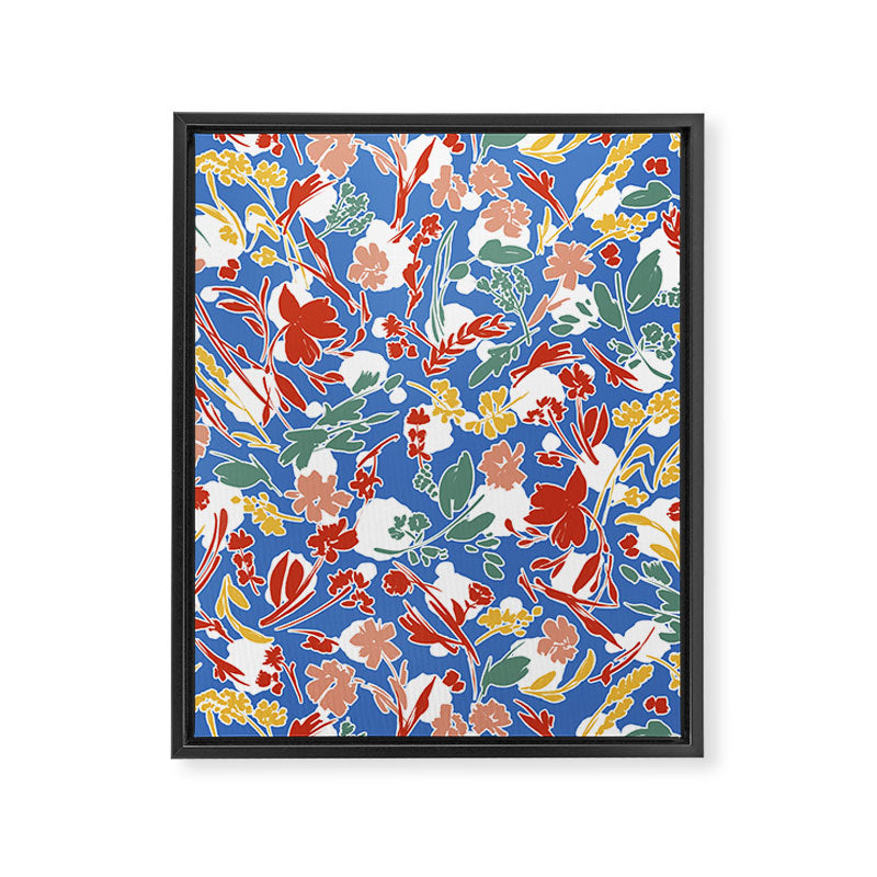 Wild colorful flowery meadow B Framed Canvas Print Gallery Image 8