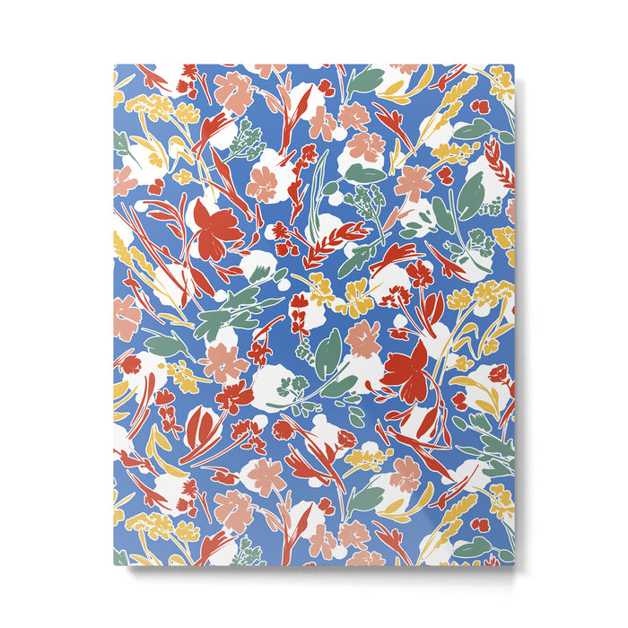 Wild colorful flowery meadow B Metal Print Gallery Image 1